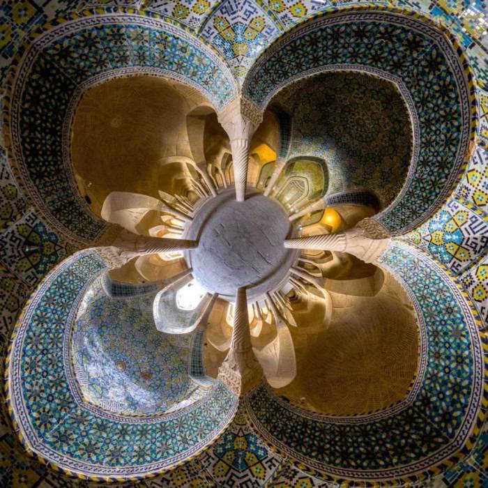 Vakil mosque- Shiraz ( little planet view)